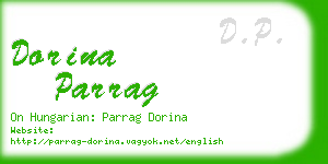 dorina parrag business card